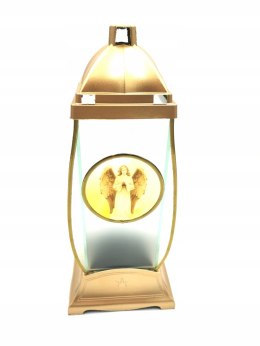 DUŻY ZNICZ ARTYSTYCZNY ANIOŁ ANIOŁEK LED LATARENKA