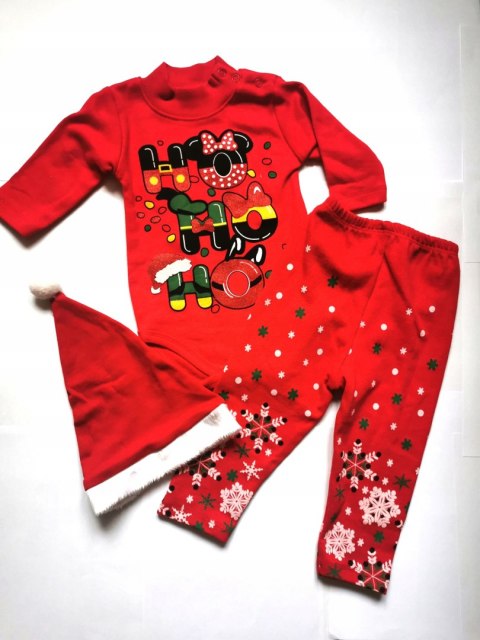 KOMPLET świąteczny z czapeczka 74 wyprawka Święta