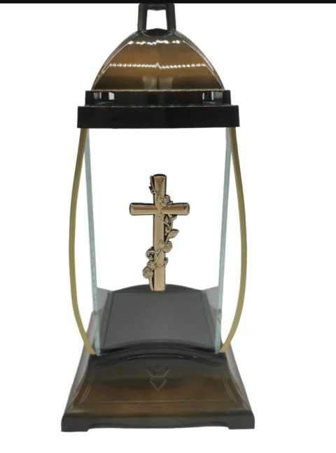 NOWOCZESNY ZNICZ ZŁOTA BARYŁKA KAPLICZKA MASYWNA