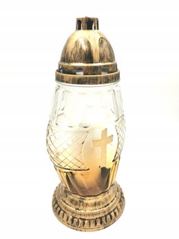 PIĘKNY WYSOKI ELEGANCKI ZNICZ OMBRE ZNICZE KRZYŻ