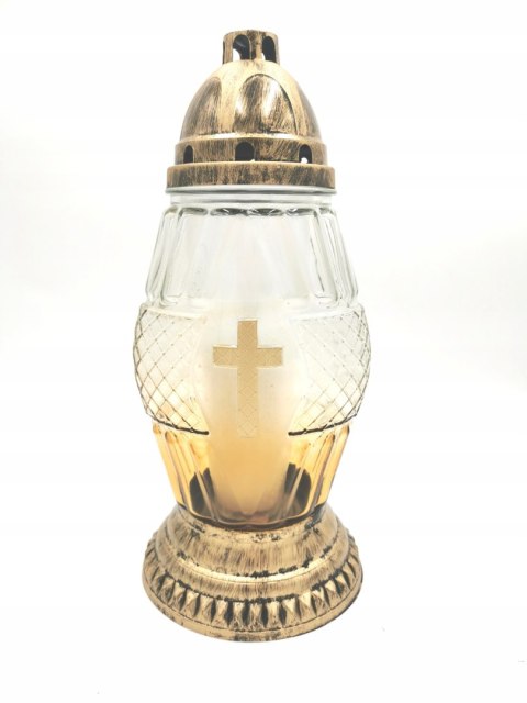 PIĘKNY WYSOKI ELEGANCKI ZNICZ OMBRE ZNICZE KRZYŻ