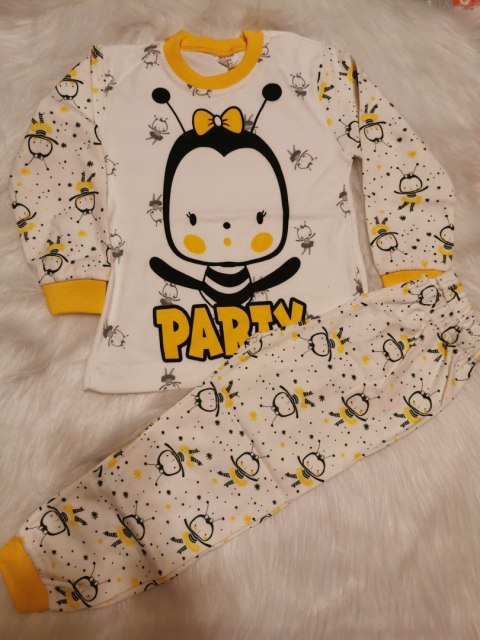 Piżama żółta party dla 6 latki 6 lat piżamka 116