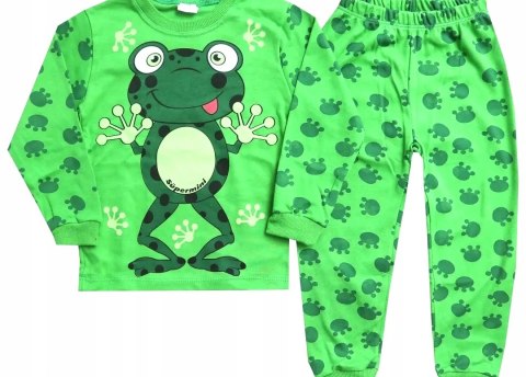 Piżamka żabka zielona piżama 3 6 miesięcy 68 żaba