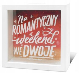 Szklan skarbonka prezent dla pary Nowożeńcy wesele