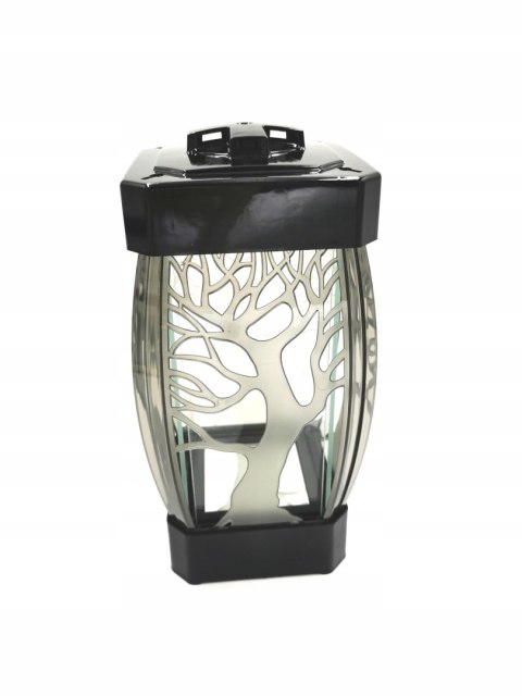 Szklany znicz drzewo lampion drzewko Led kapliczka