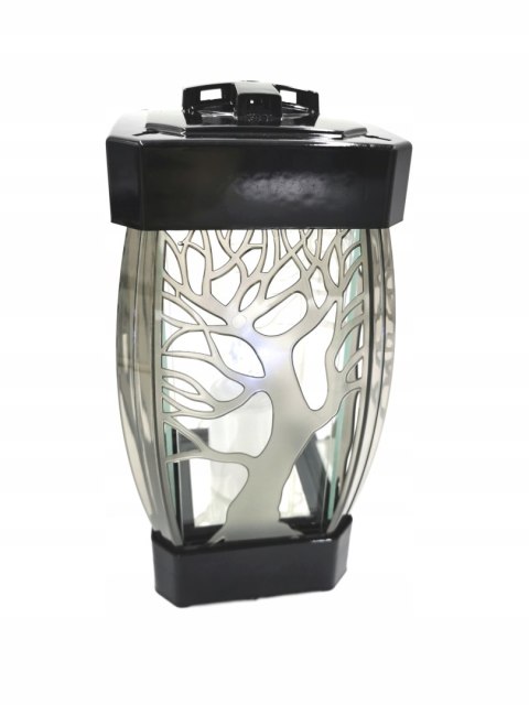 Szklany znicz drzewo lampion drzewko Led kapliczka
