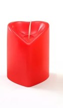 WALENTYNOWA ŚWIECA ŚWIECZKA CZERWONE SERCE LAMPION