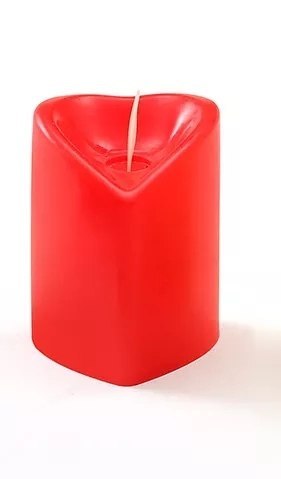 WALENTYNOWA ŚWIECA ŚWIECZKA CZERWONE SERCE LAMPION