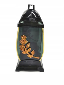 ZNICZ BARYŁKA KAPLICZKA MIEDZIANA RÓŻA LUSTRO 3D