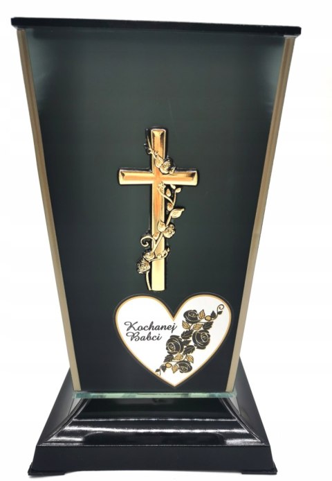 ZNICZ SZKLANA KAPLICZKA Z DEDYKACJĄ