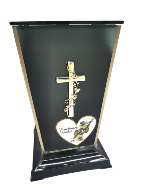 ZNICZ SZKLANA KAPLICZKA Z DEDYKACJĄ