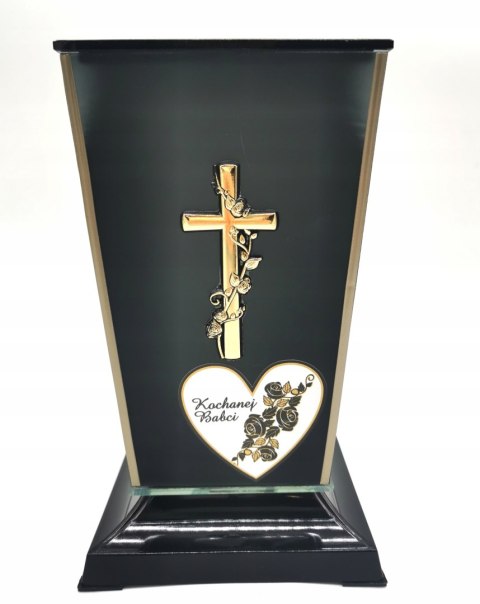 ZNICZ SZKLANA KAPLICZKA Z DEDYKACJĄ