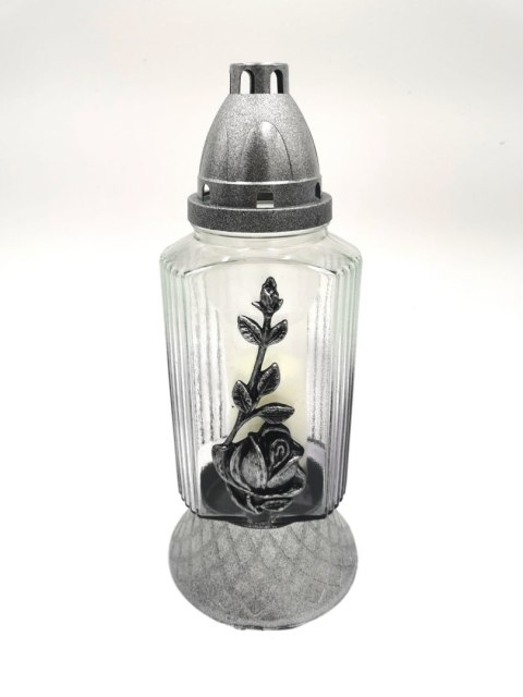 Znicz Srebrna Róża Dekoracyjna