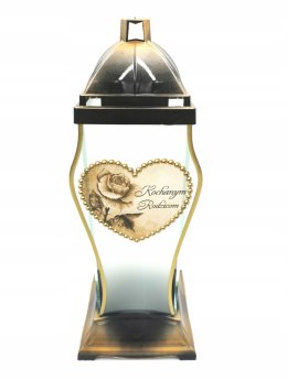 Znicz artystyczny kapliczka Kochanym Rodzicom 39CM