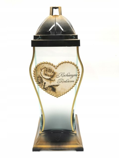 Znicz artystyczny kapliczka Kochanym Rodzicom 39CM