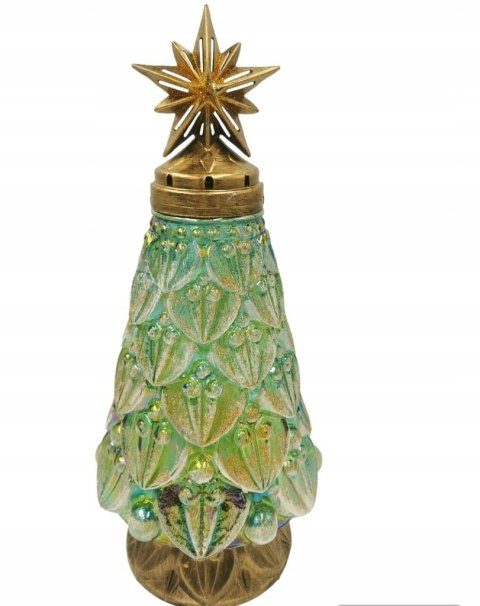 Znicz wysoka kryształowa choinka Z gwiazdką znicze świąteczne