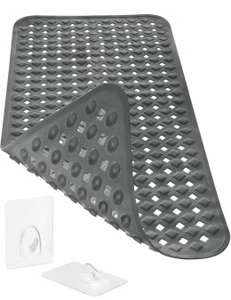 Antypoślizgowa mata łazienkowa czarna 88x40 cm