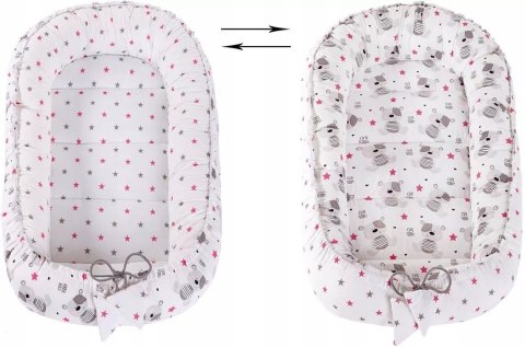 Kokon niemowlęcy Gniazdo Otulacz BABYNEST MISIE