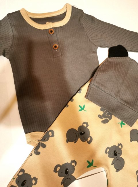 Komplet bawełniany CZAPKA MIŚ 86 PREZENT MIKOŁAJKI