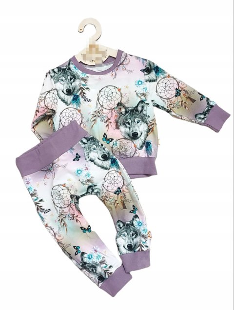 Komplet dla dziecka 86 bluza spodnie łapacz snów (