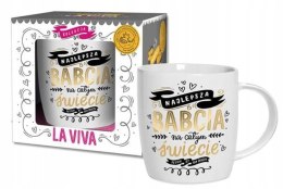 Kubek Gold Babcia Złote Napisy prezent dla babci