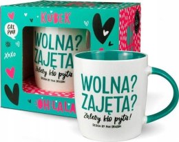 Kubek z fajnym napisem Prezent na Mikołajki 380ml