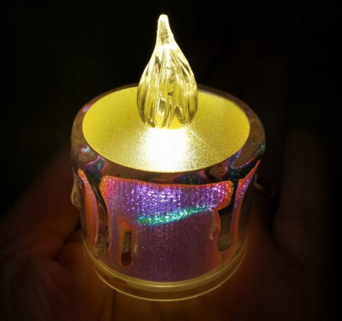 Wkład LED do zniczy wkład holograficzny LEDOWY 5cm