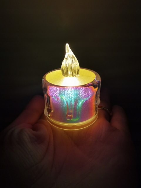 Wkład LED do zniczy wkład holograficzny LEDOWY 5cm