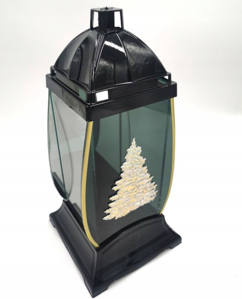 ZNICZ LAMPION BOŻE NARODZENIE CHOINKA BIAŁA ŚWIĘTA