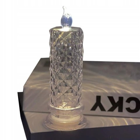 ZNICZ WKŁAD ŚWIECA LED KRYSZTAŁ 3D