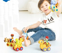 Zestaw figurki dzikie zwierzęta na kółkach prezen