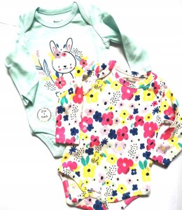 Body Niemowlęce x2 królik Wielkanoc roczek 86 80r