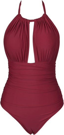 CUPSHE JEDNOCZĘŚCIOWY STRÓJ KĄPIELOWY BORDOWY M 38