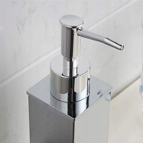 Dozownik mydła ze stali nierdzewnej chrom srebrny