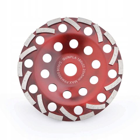 Dwurzędowa diamentowa tarcza garnkowa, głowica