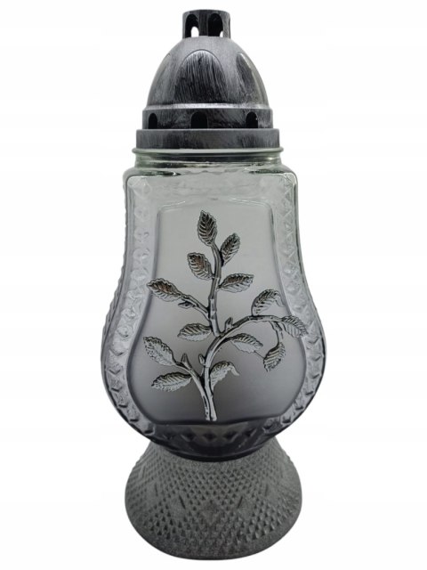 ELEGANCKI ZNICZ DRZEWO ARTYSTYCZNE SREBRNE GRAFITOWE