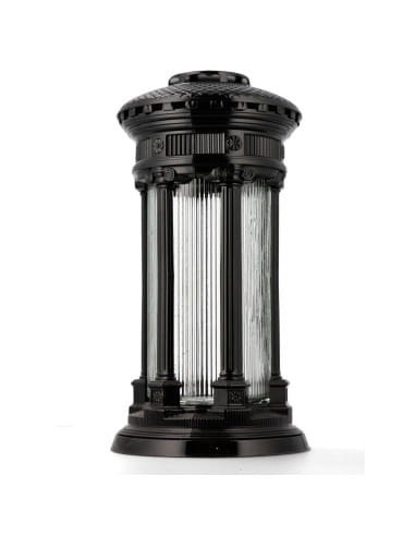 Elegancki ZNICZ LAMPION CZARNY SANTA MAROZZA DUŻY 33 CM CZARNA Wieża ciężka