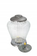 Elegancki ZNICZ LAMPION WAZON DUŻA BAŃKA ZE ŚWIECĄ (WYBÓR KOLORU)