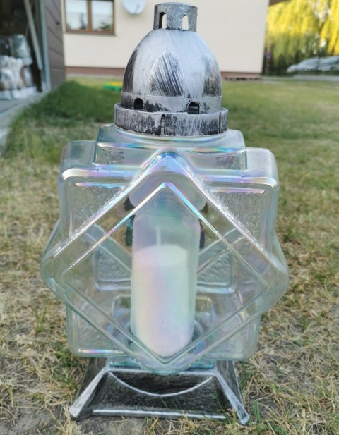 KAPLICZKA KWADRAT SREBRNA KSIĘGA ZNICZ KSIĘGA 32CM