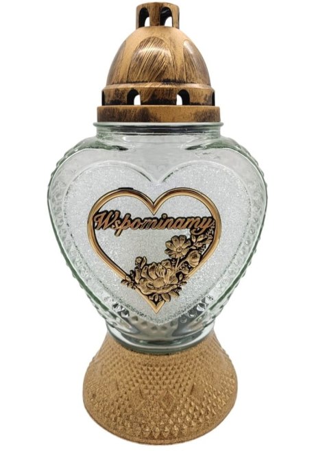 KRYSZTAŁOWY ZNICZ SERCE SZKLANE WSPOMINAMY (wybór)