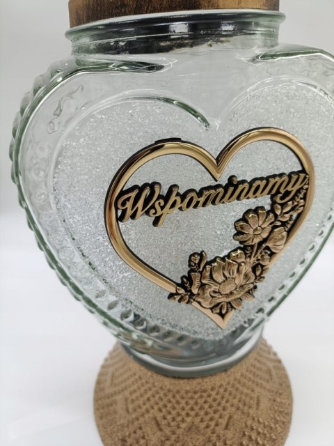 KRYSZTAŁOWY ZNICZ SERCE SZKLANE WSPOMINAMY (wybór)