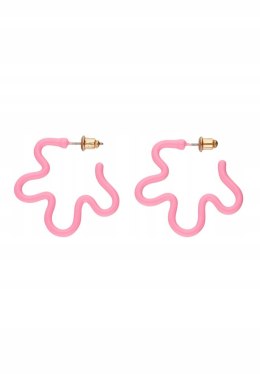 SIX Wyraziste kolczyki koła różowe plamki prezent