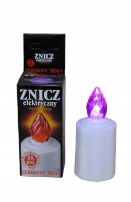 WKŁAD ELEKTRYCZNY Fioletowy ledowy Znicz led 88dni