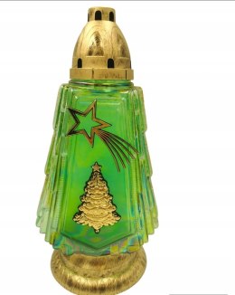 WYSOKI PIĘKNY ZNICZ ZŁOTA CHOINKA ZNICZ ŚWIĄTECZNY CHOINKA ZŁOTA