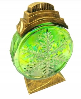 ZNICZ LAMPION ŚWIĄTECZNY ŚWIĄTECZNA GWIAZDKA DUŻA ZIELONA